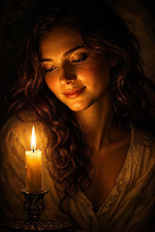 By Her Own Light — Print Edition — artwork — The Reliquary House fine art painting
